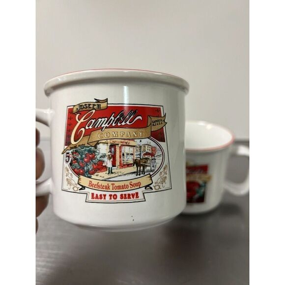 Campbell's Soup 2004 Heritage Collection Mugs, 2 Collectors Mugs - Picture 2 of 6